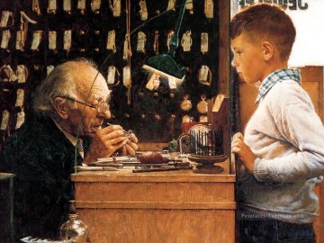 スイスの時計師ノーマン・ロックウェル Oil Paintings